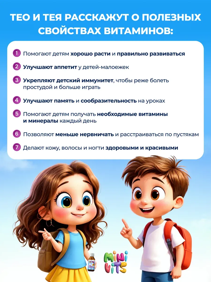 Витамины для детей сироп без сахара 150 мл