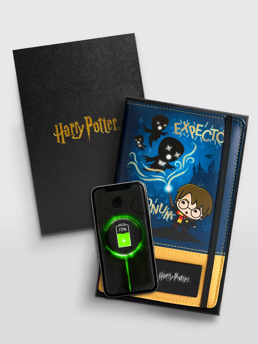Блокнот А6 с беспроводной зарядкой Power Bank