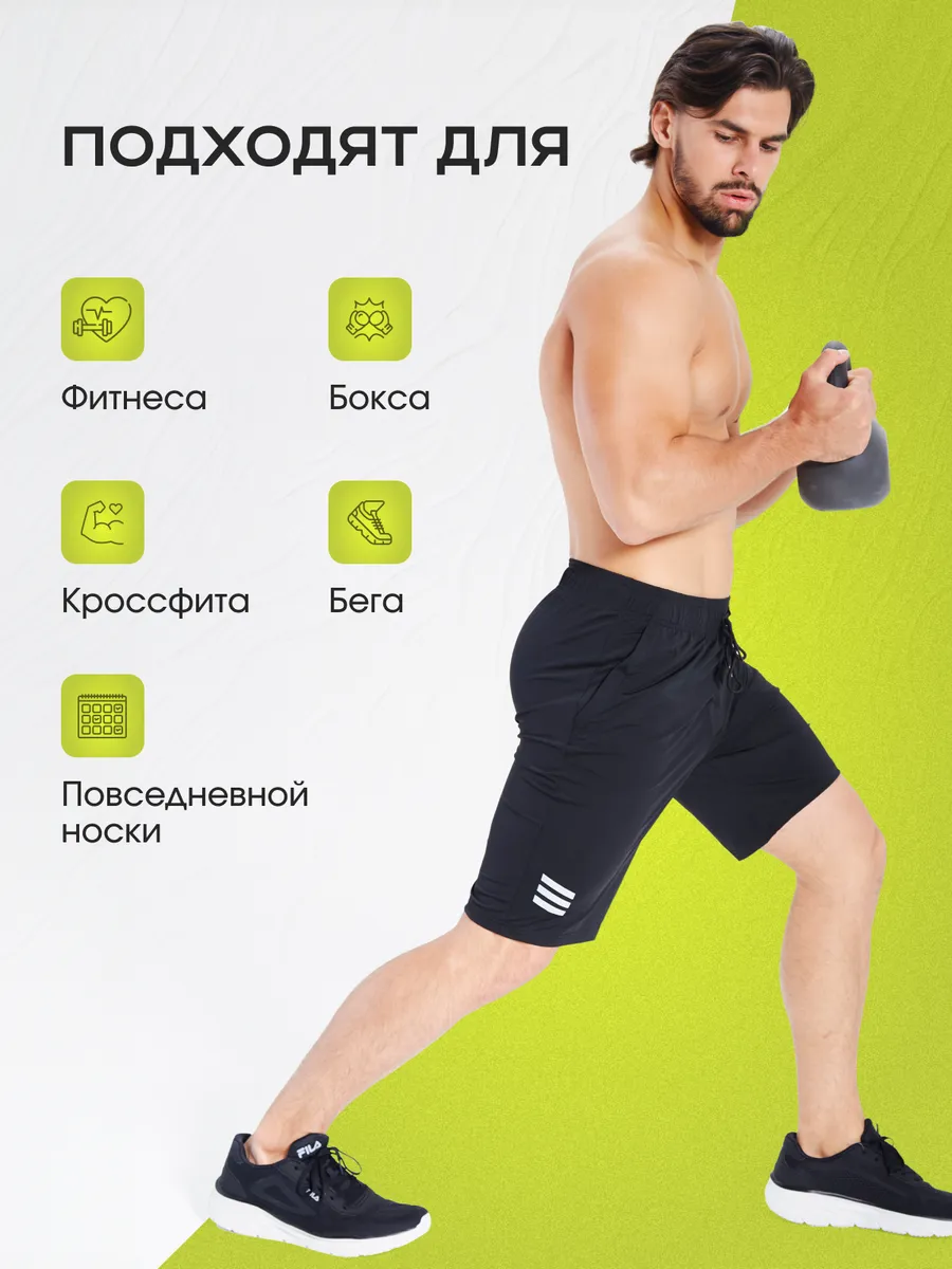 Шорты спортивные для фитнеса и зала