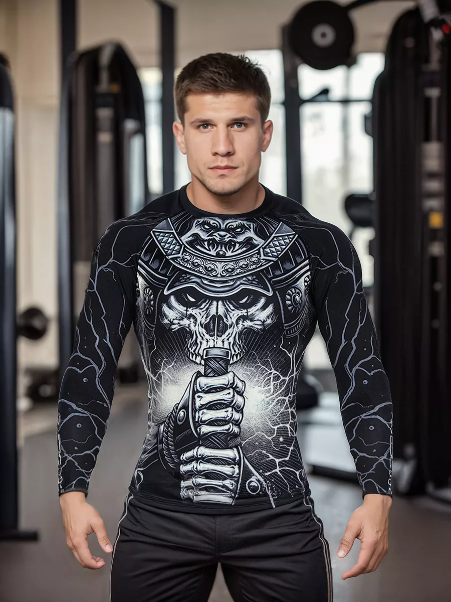 Рашгард спортивный Samurai Skull ММА
