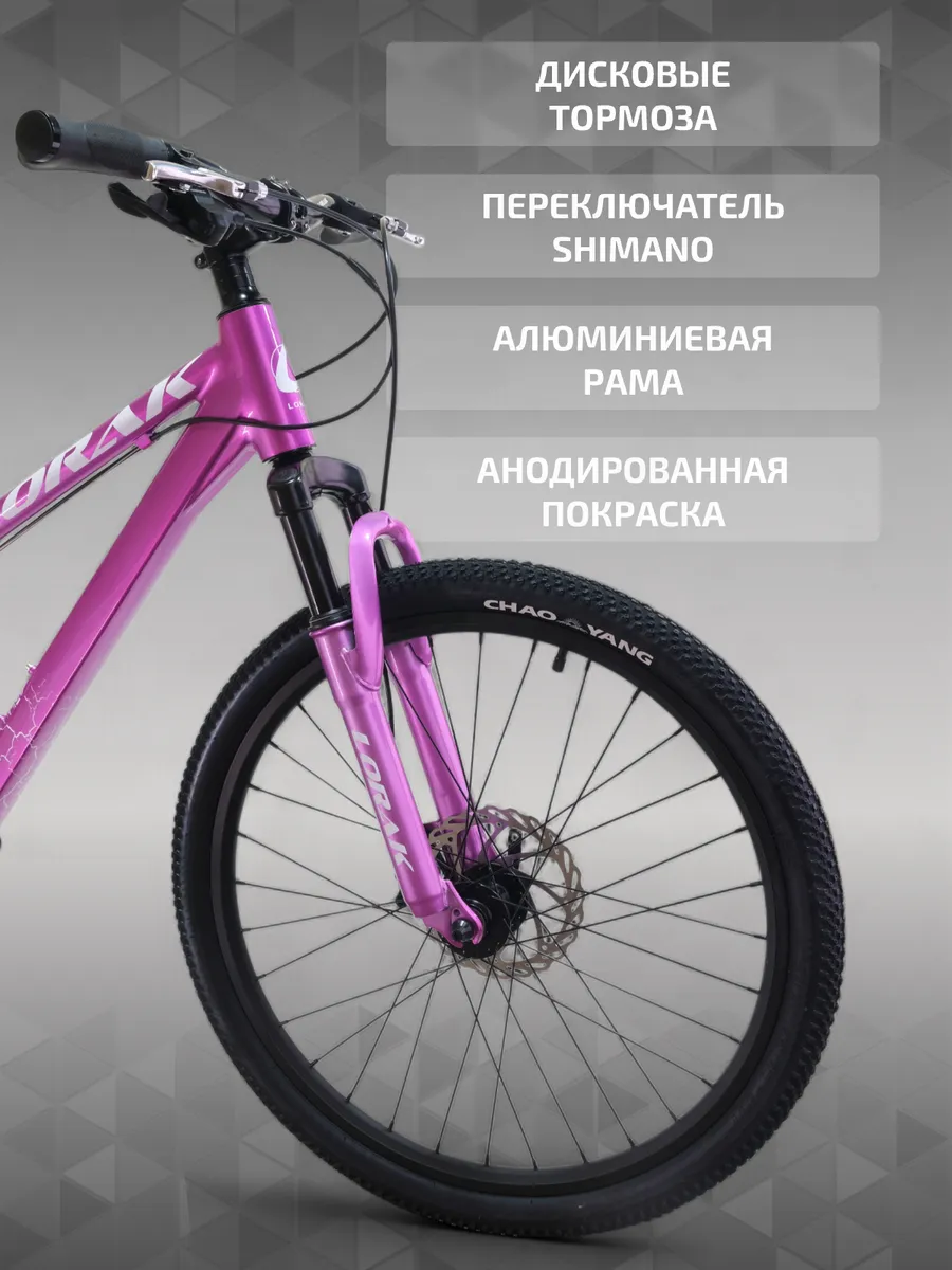 Велосипед подростковый SHARK 24 GOLD Анод рост 130-145 см