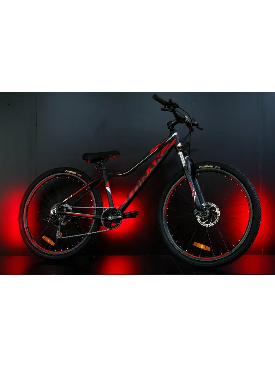 Велосипед Race MTB 27'5", черно-красный, 15р на рост 150–165