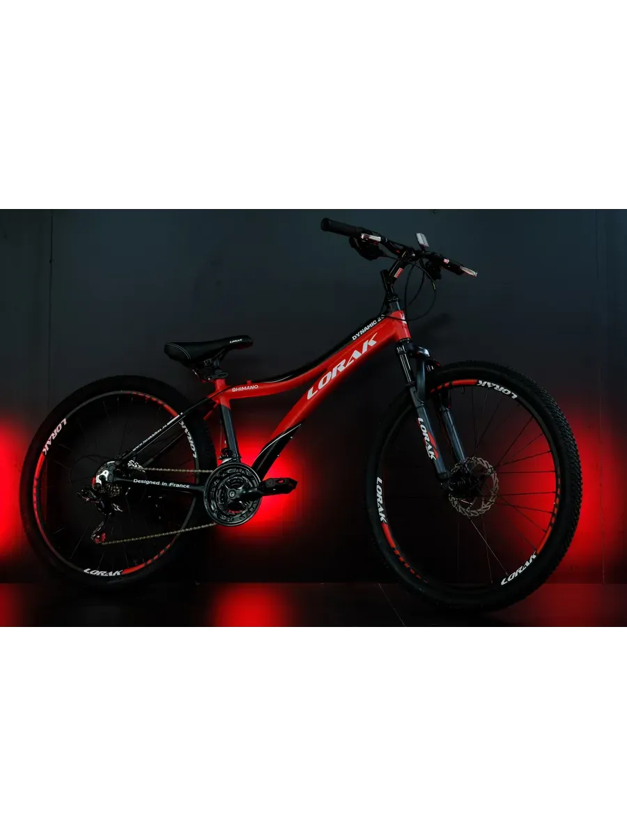 Велосипед Dynamic 26" черно-красный, 15р на рост 150-165см.