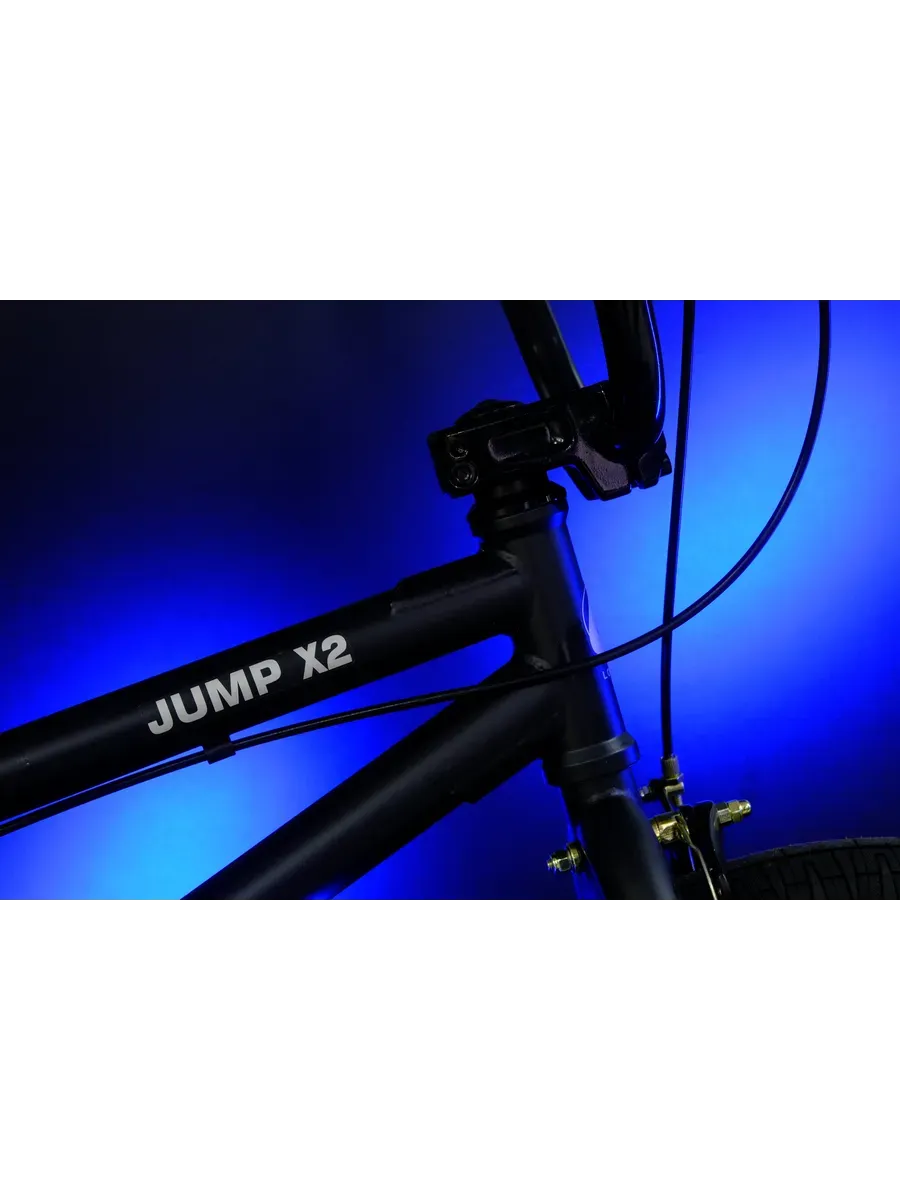 Велосипед BMX Jump X2 матовый черный на рост 120-165 см