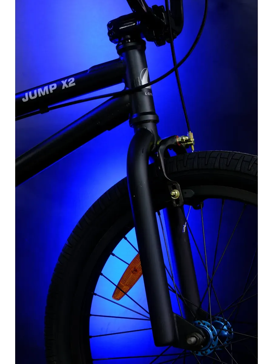 Велосипед BMX Jump X2 матовый черный на рост 120-165 см