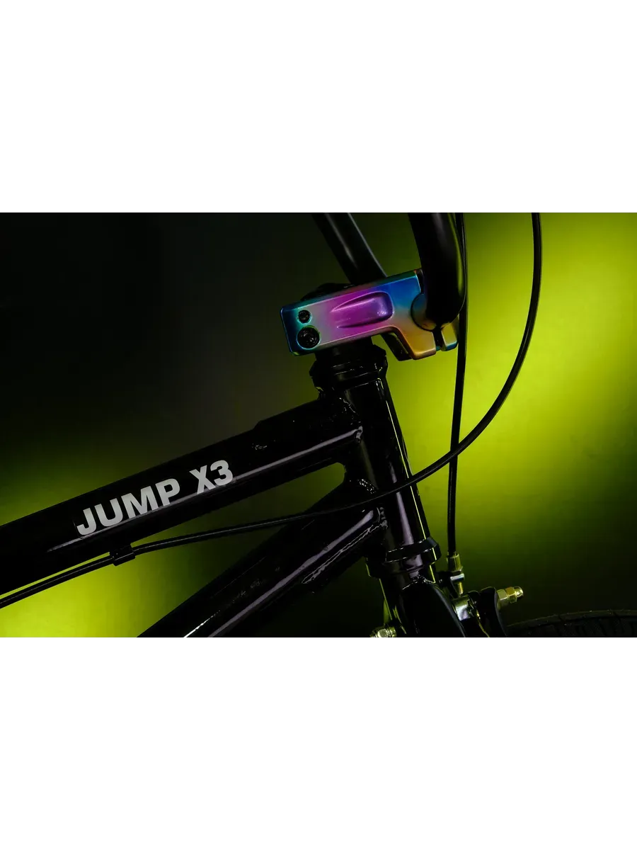 Велосипед BMX Jump X3, матовый черный на рост 120-165 см.