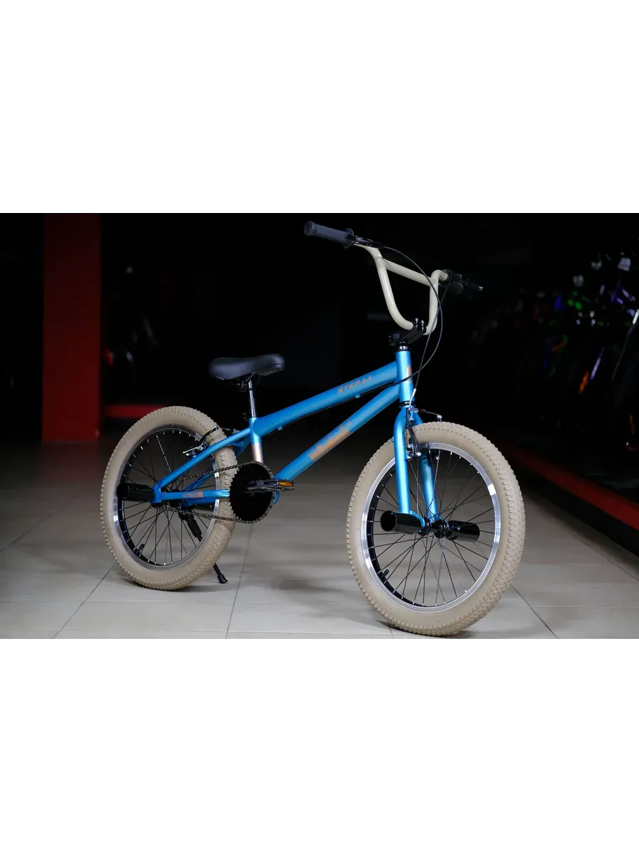 Велосипед трюковой BMX Step L1 зеленый под рост 135-170 см