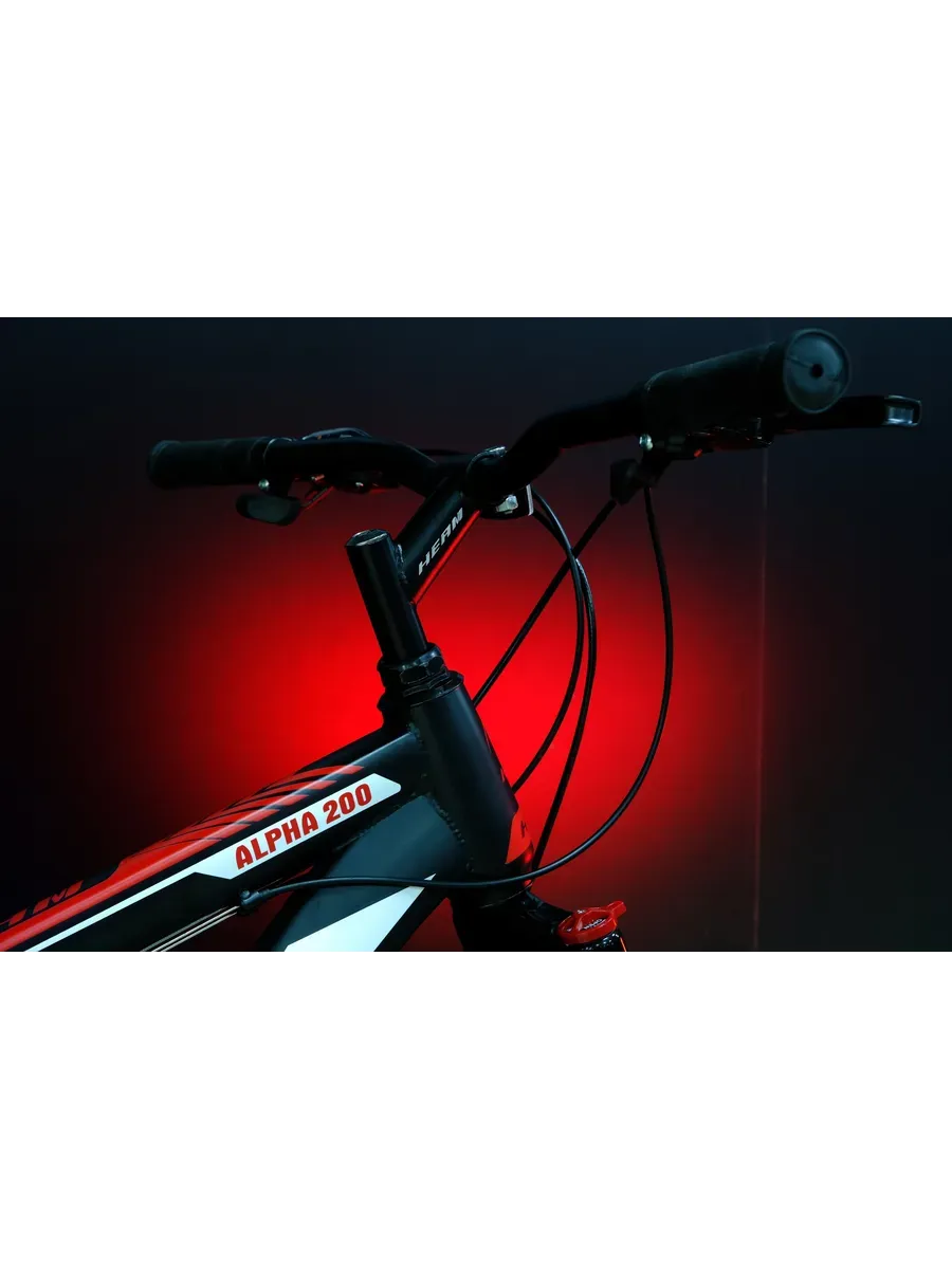Велосипед Alpha 200 MTB черно-красный, 17р на рост 155–175см