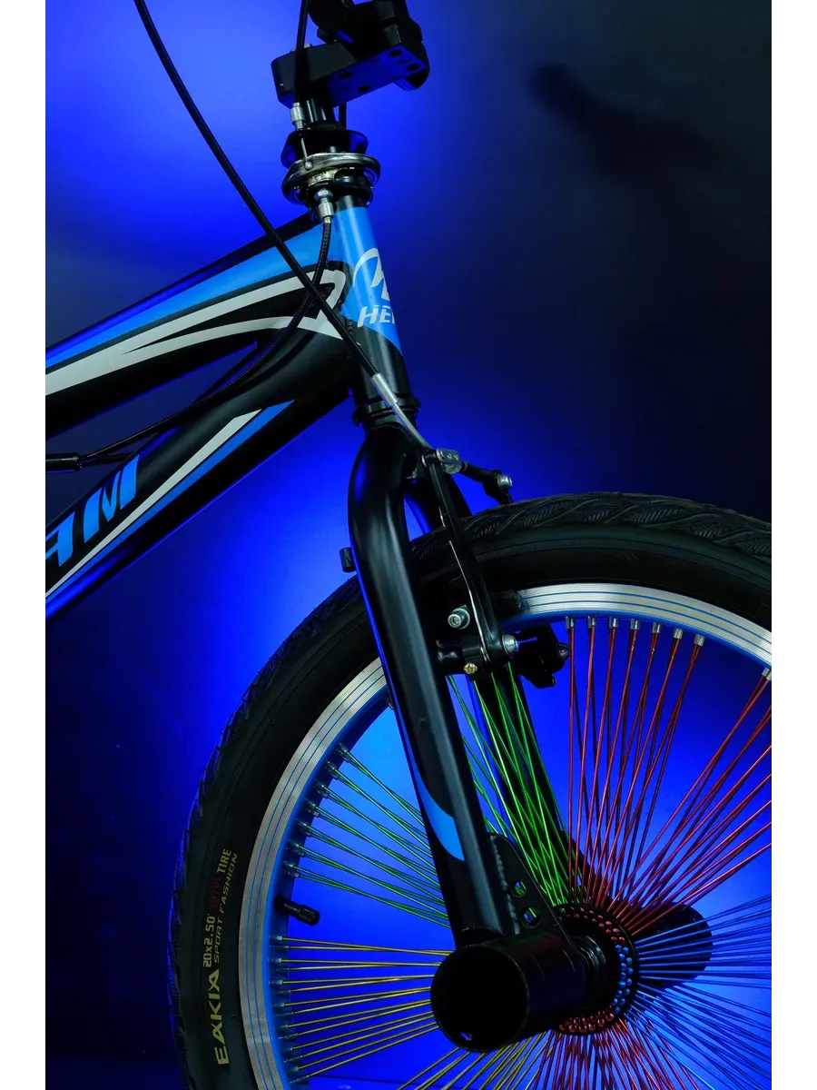 Велосипед Hеam BMX 02 черно-синий, на рост 135- 175см