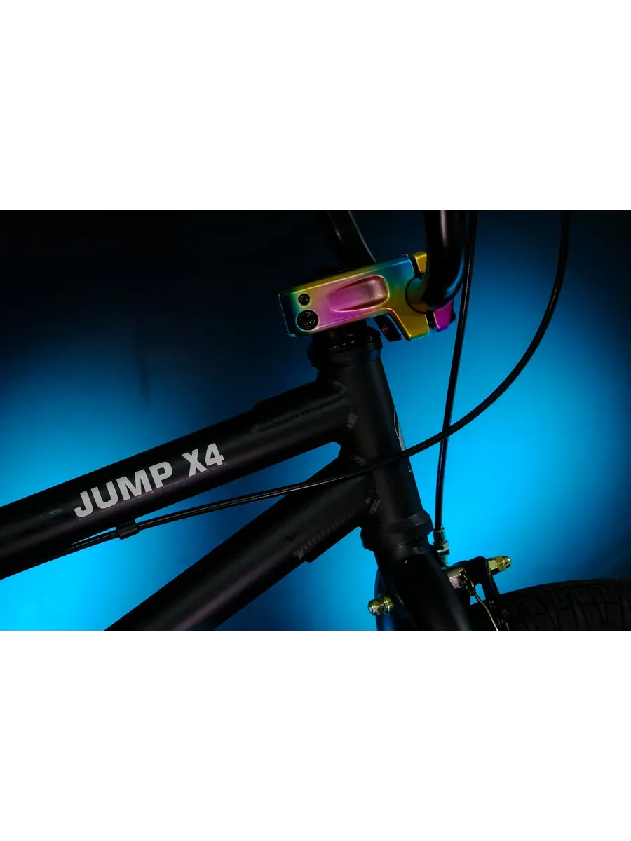 Велосипед BMX Jump X4 матовый черный, на рост 120-165 см.