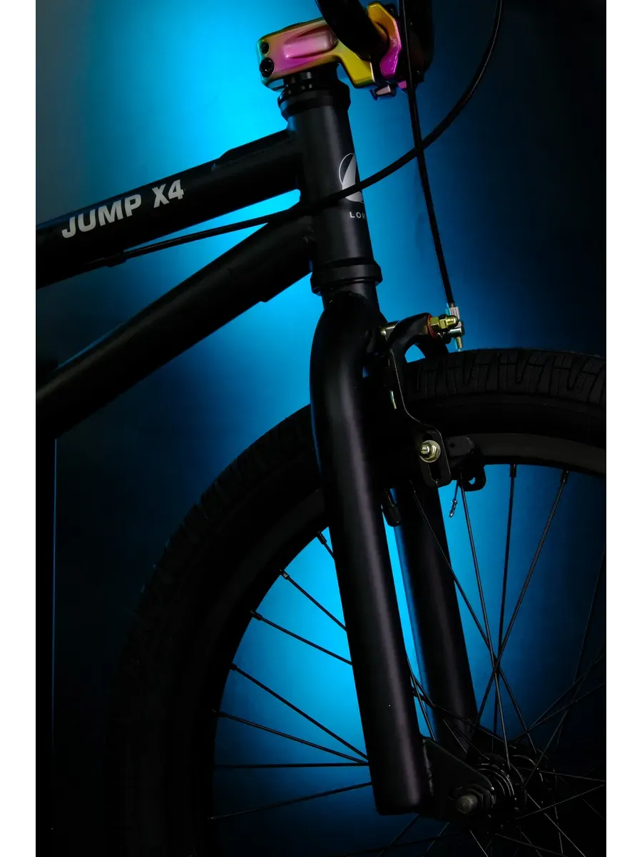 Велосипед BMX Jump X4 матовый черный, на рост 120-165 см.