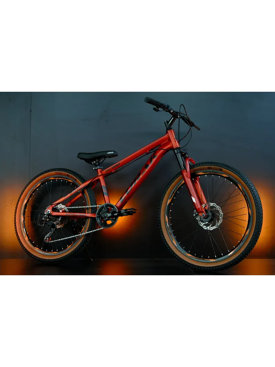 Велосипед Fast Brown 24, оранжевый, на рост 130-145 см.