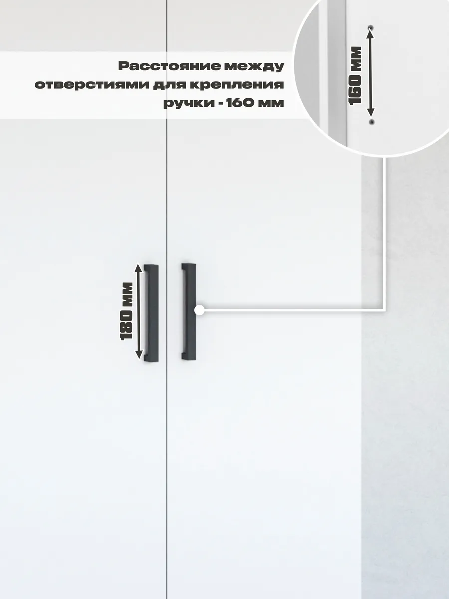 Шкаф для одежды двухстворчатый с полками и штангой