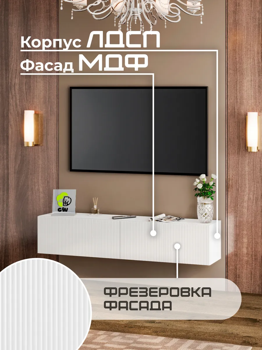 Тумба под телевизор подвесная
