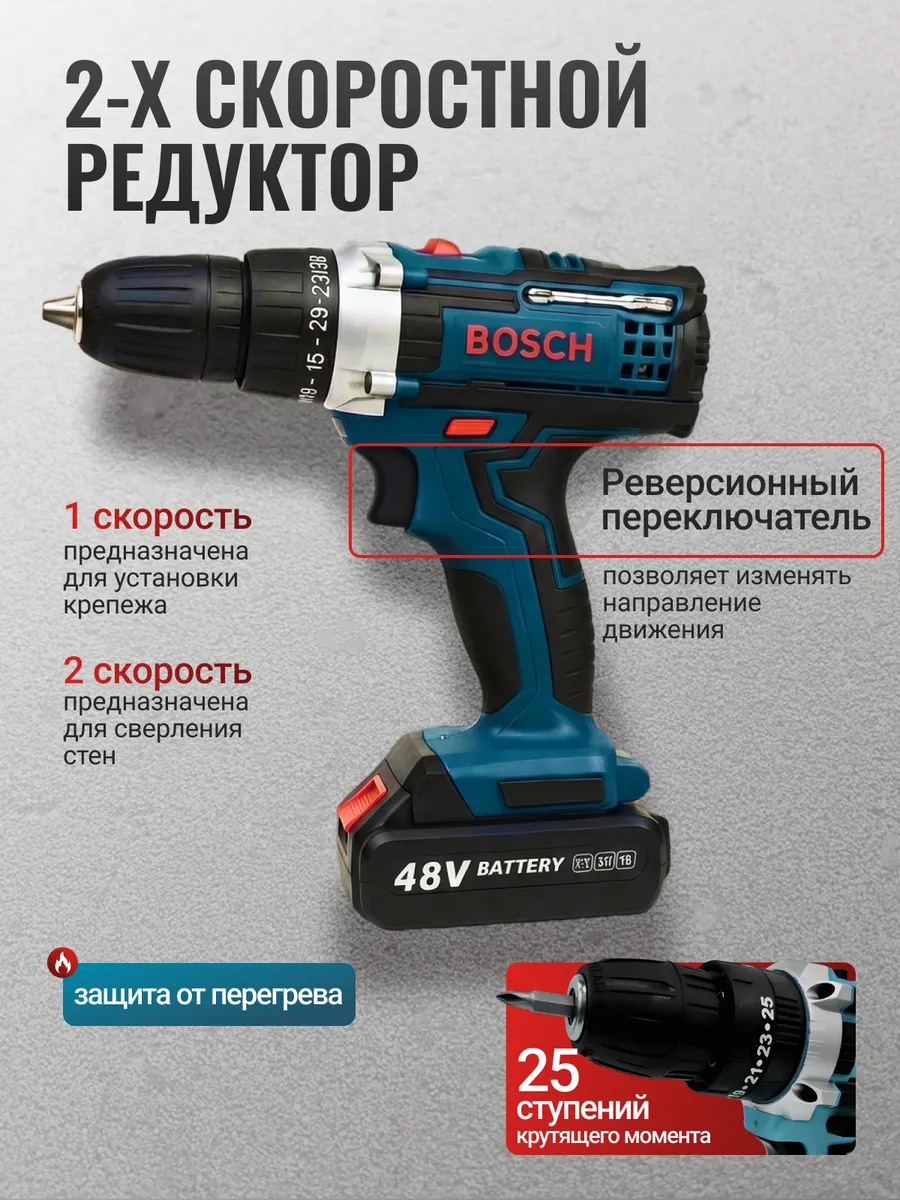Шуруповерт аккумуляторный для дома мощный