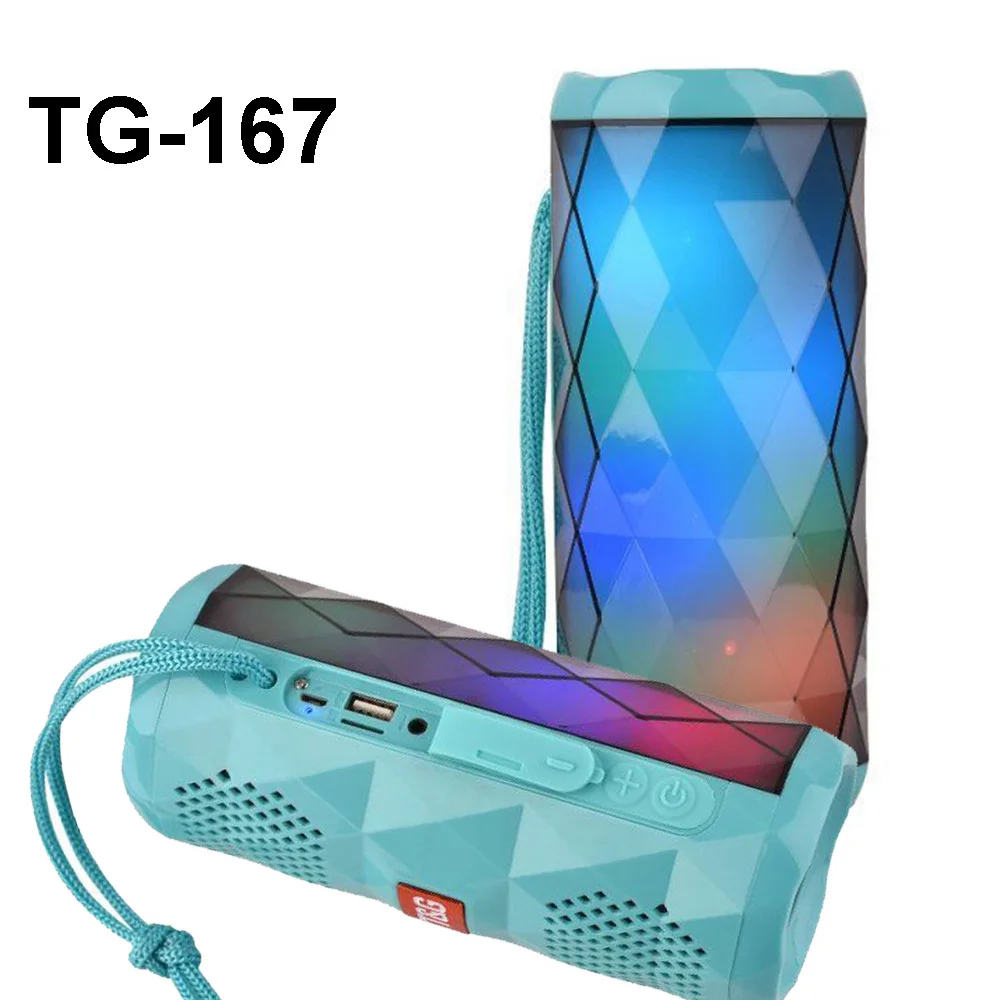 TG167 Bluetooth колонка портативная с подцветкой
