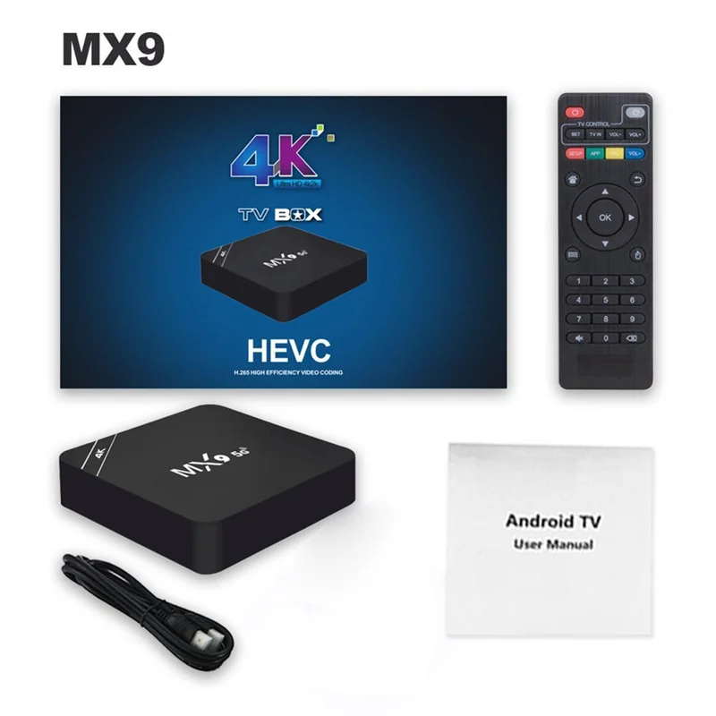 ТВ-приставка Mx9 4K, высококачественный сетевой медиаплеер, Amlogic S905L, сетевой ТВ-бокс