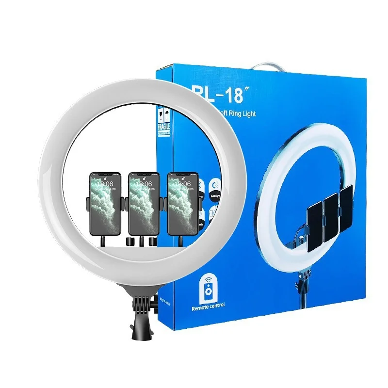 Лампа Кольцевая RL 18 со штативом напольная мощная 45см