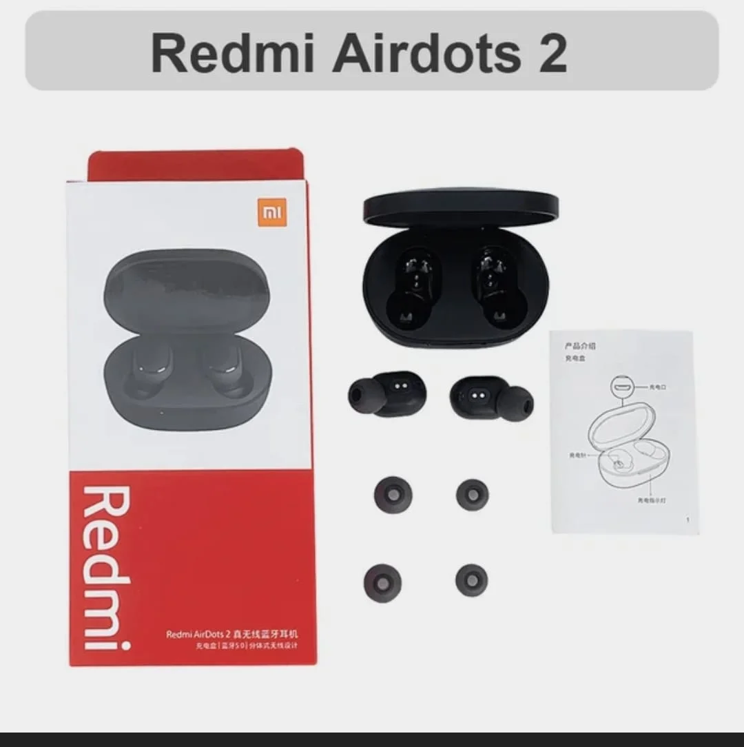 Redmi Airdots 2 Bluetooth-гарнитура бас стерео TWS Беспроводная Спортивная