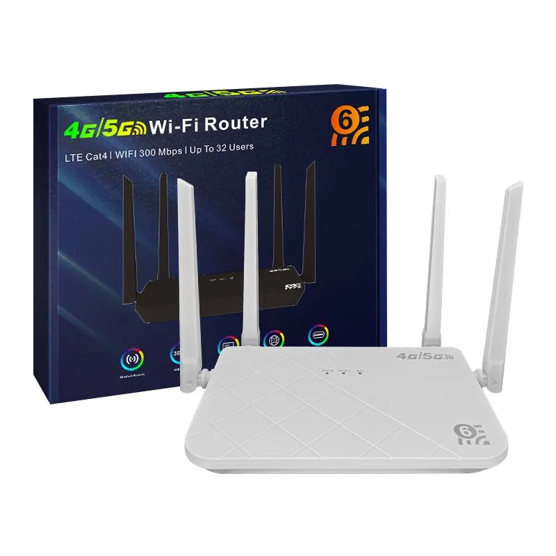 Беспроводной 4G-роутер для Уганды, Wi-Fi 6, многополосный CPE-роутер с несколькими антеннами, поддержка SIM-карт для доступа в интернет
