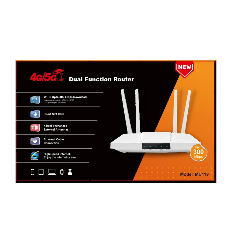 Беспроводной 4G-роутер для Уганды, Wi-Fi 6, многополосный CPE-роутер с несколькими антеннами, поддержка SIM-карт для доступа в интернет