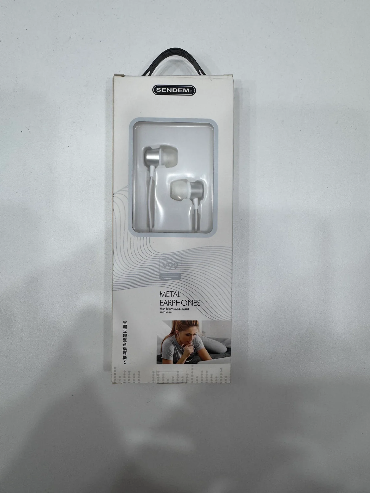 Наушники проводные METAL EARPHONE V99 1.2m 3.5мм с Микрфоном 