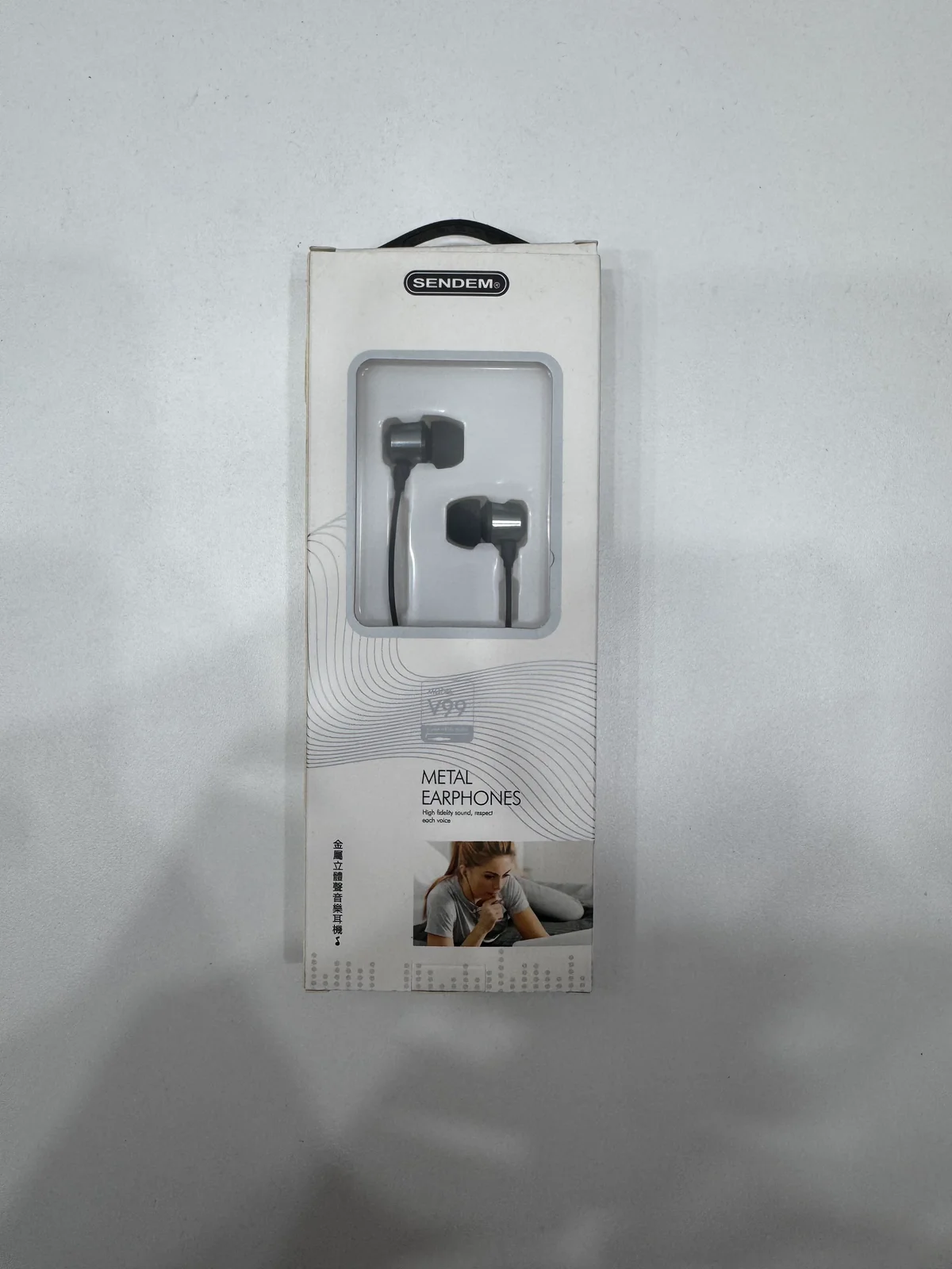 Наушники проводные METAL EARPHONE V99 1.2m 3.5мм с Микрфоном 