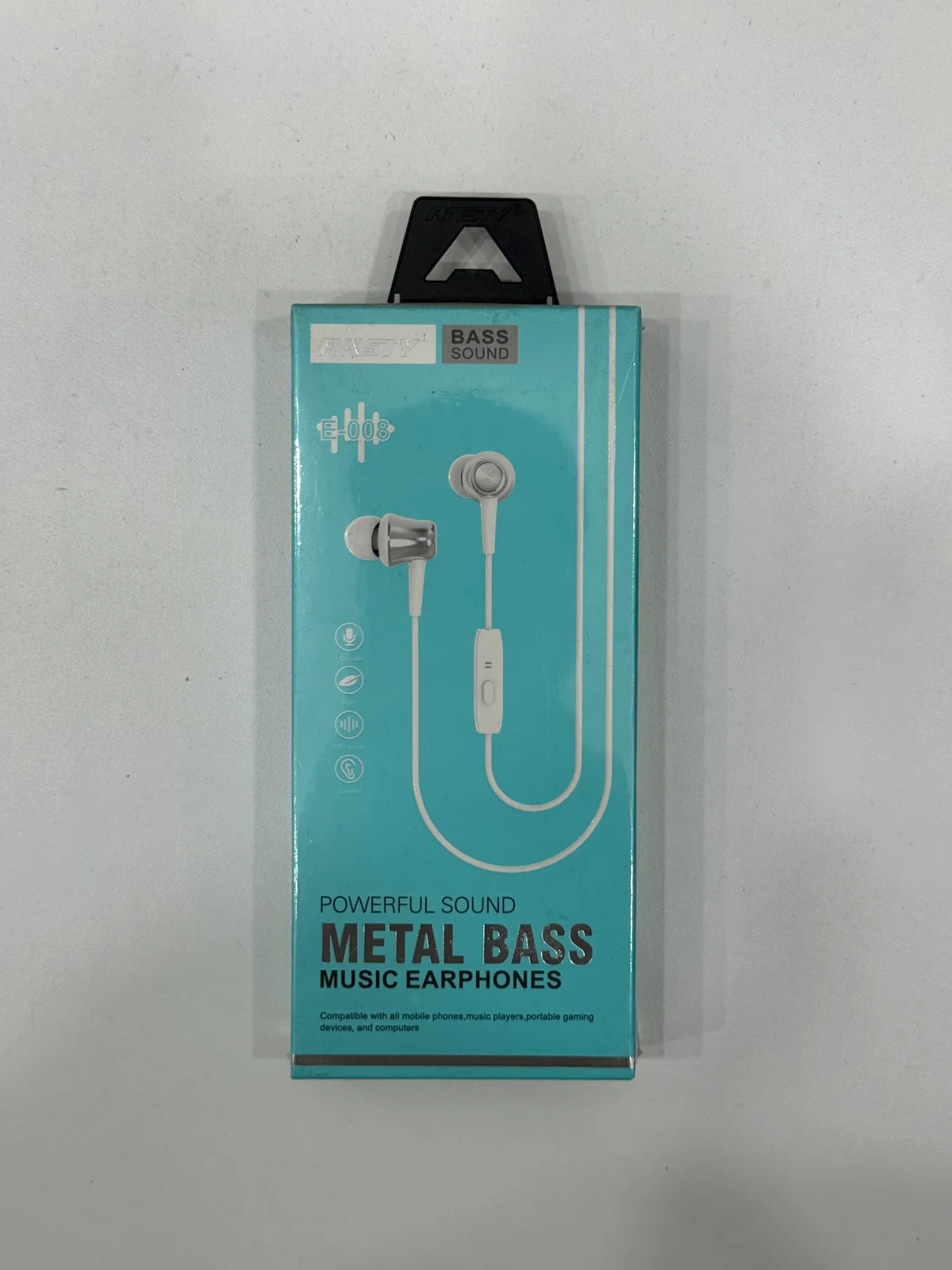 Наушники проводные EARPHONE E-008 1.2M 3.5мм с Микрфоном 
