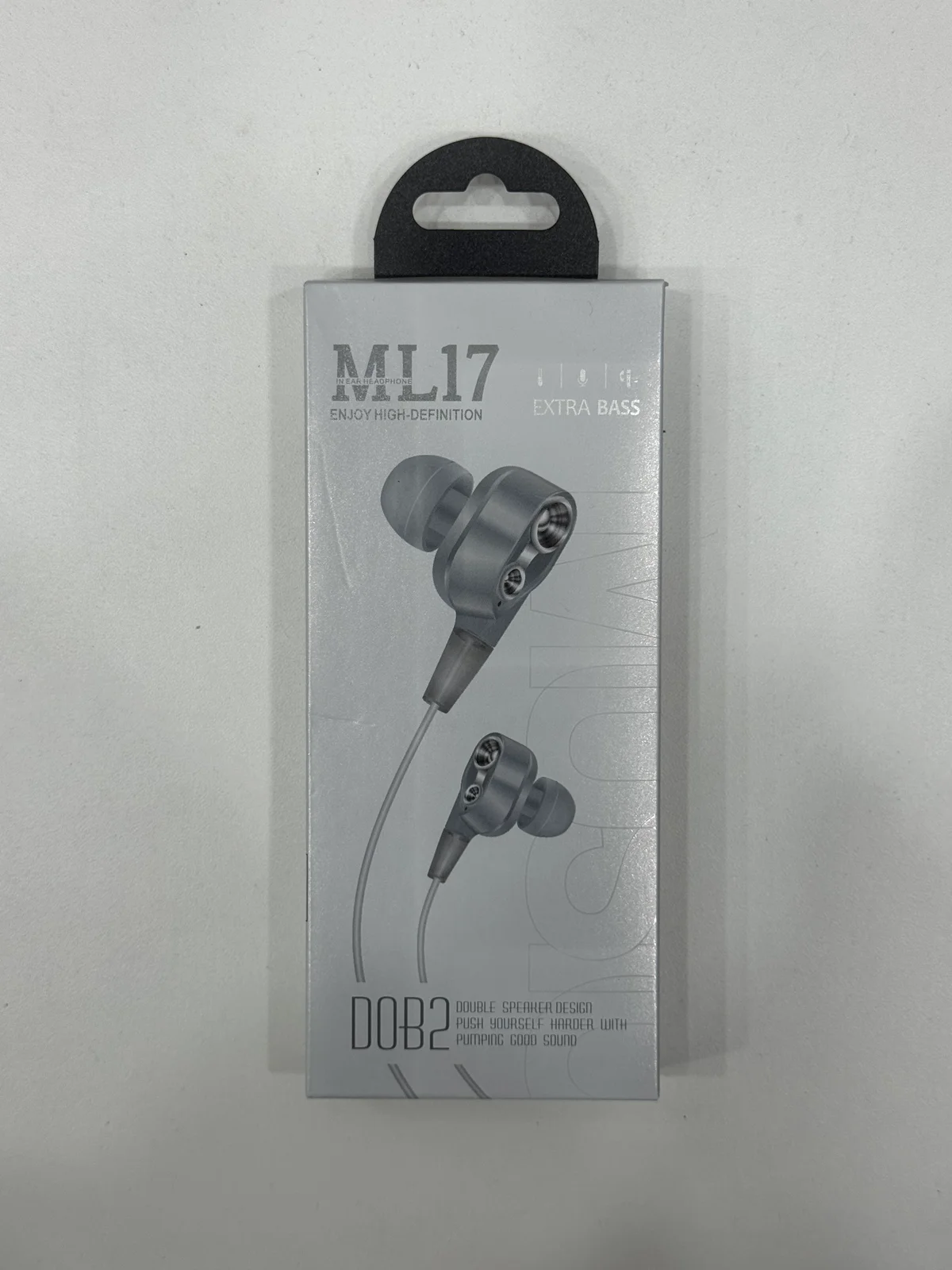 Наушники проводные EARPHONE ML-17 1.2M 3.5мм с Микрфоном 