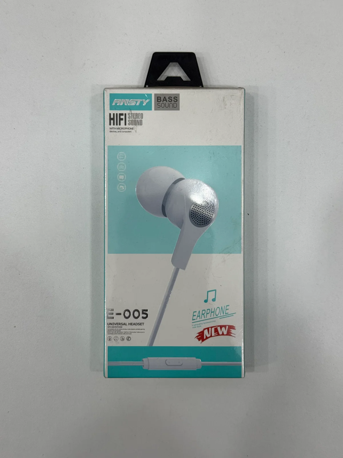 Наушники проводные EARPHONE E-005 1.2M 3.5мм с Микрфоном 