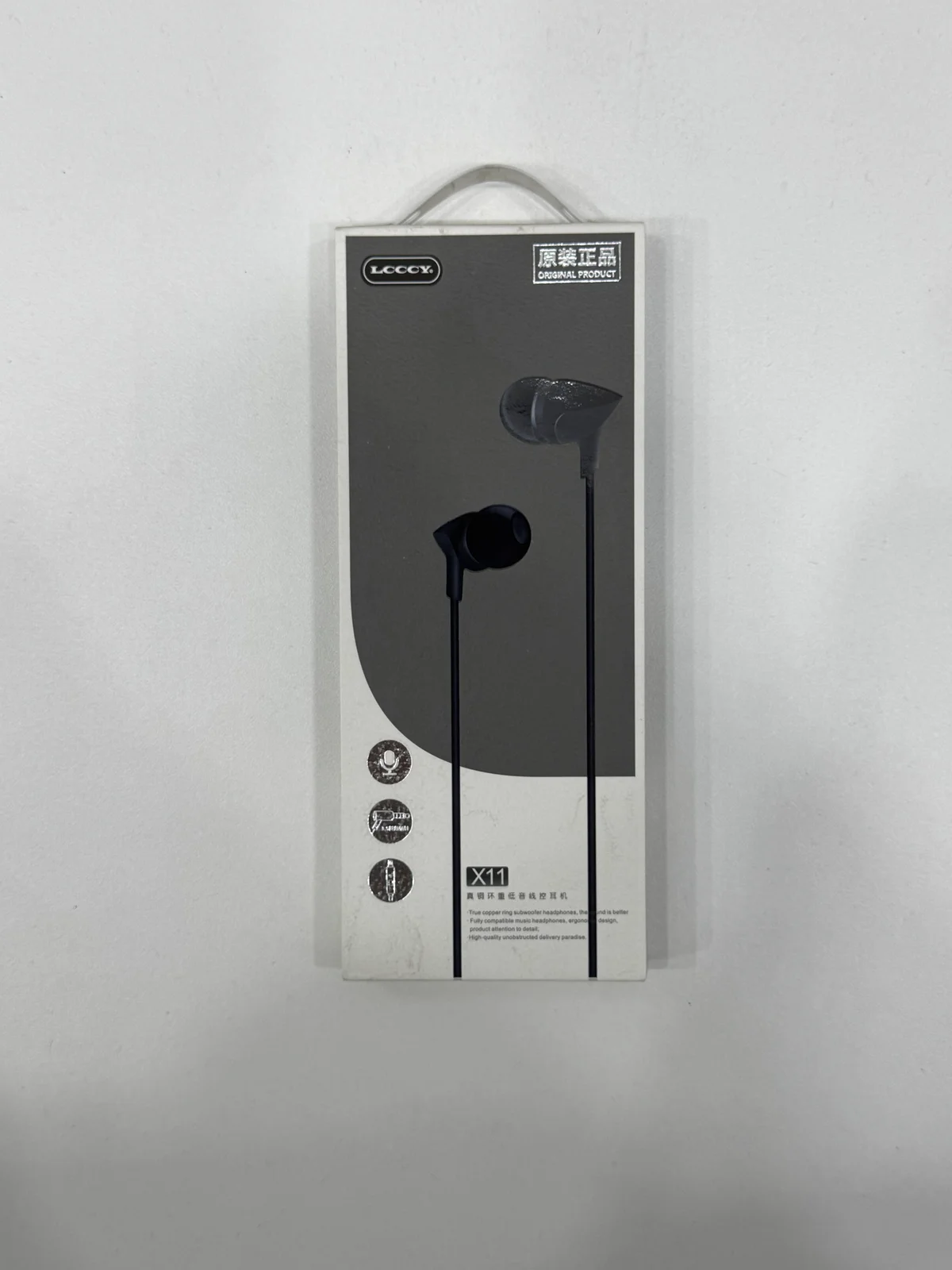 Наушники проводные EARPHONE X11 1.2M 3.5мм с Микрфоном