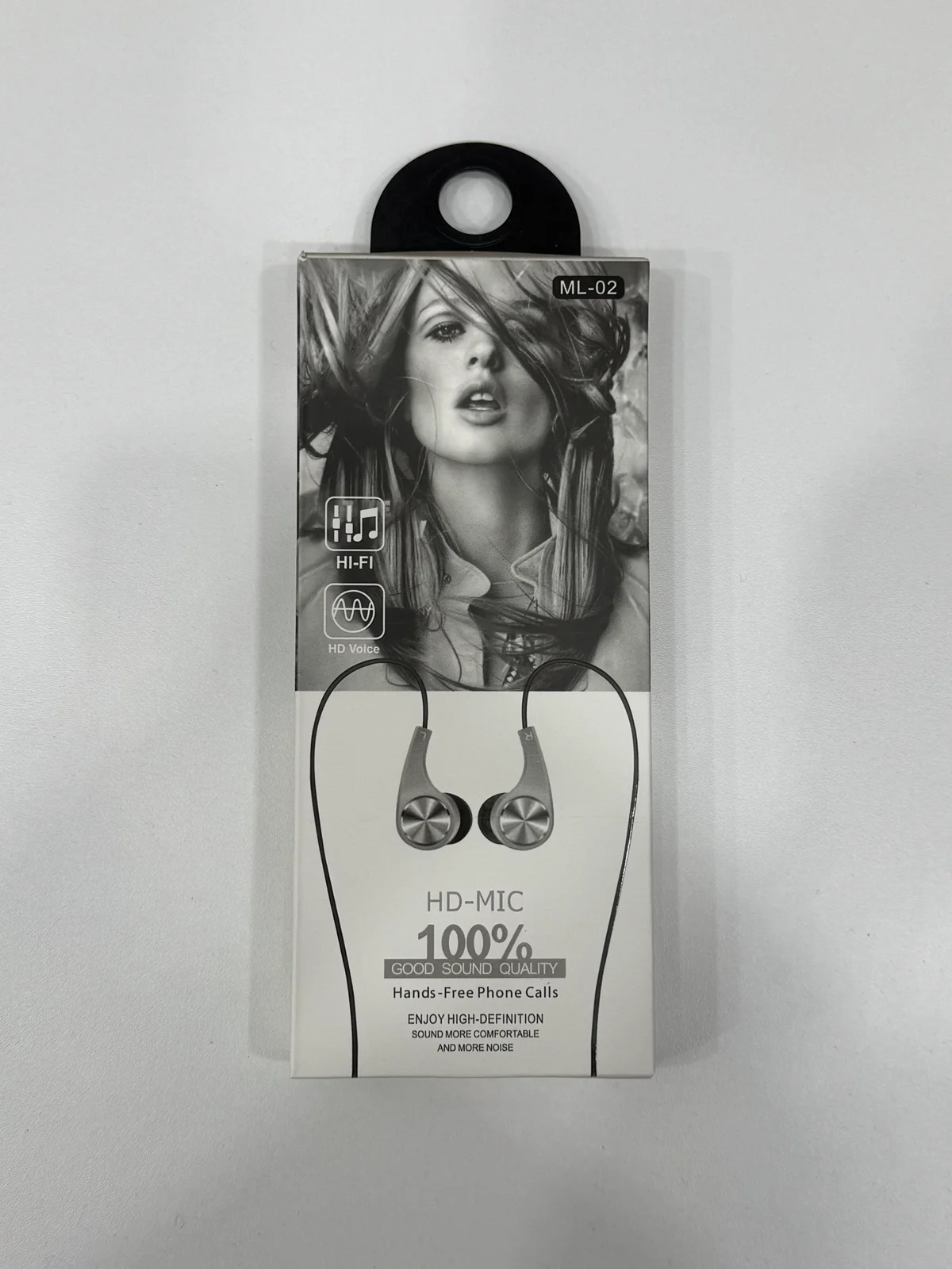 Наушники проводные EARPHONE ML02 1.2M 3.5мм с Микрфоном 