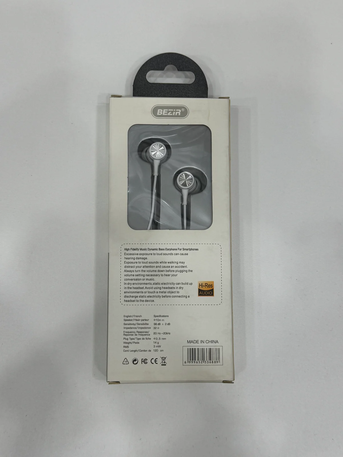 Наушники проводные EARPHONE BZ-119 3.5мм с Микрфоном 