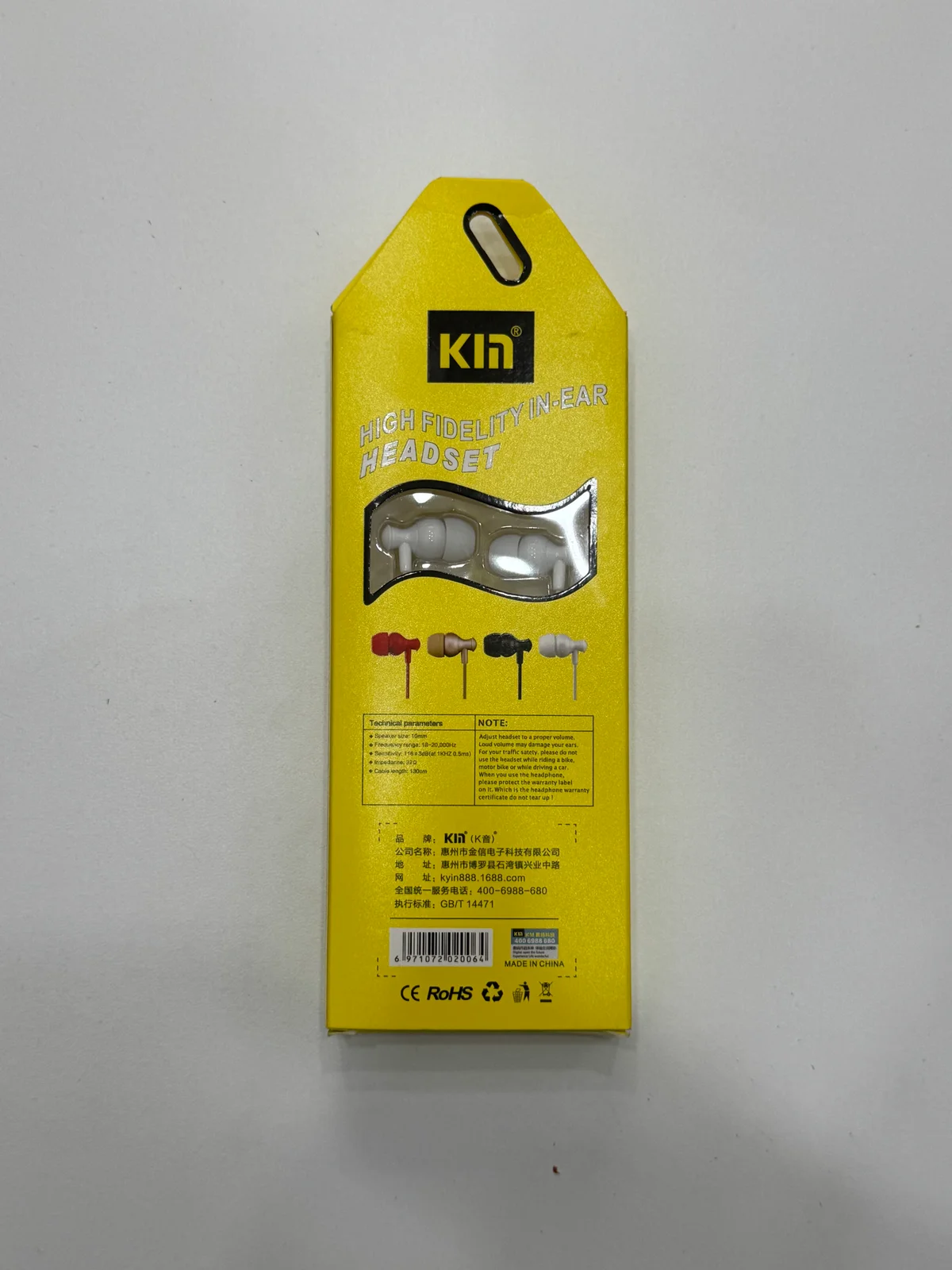 Наушники проводные K12 EARPHONE 1.2м 3.5мм с микрофоном 