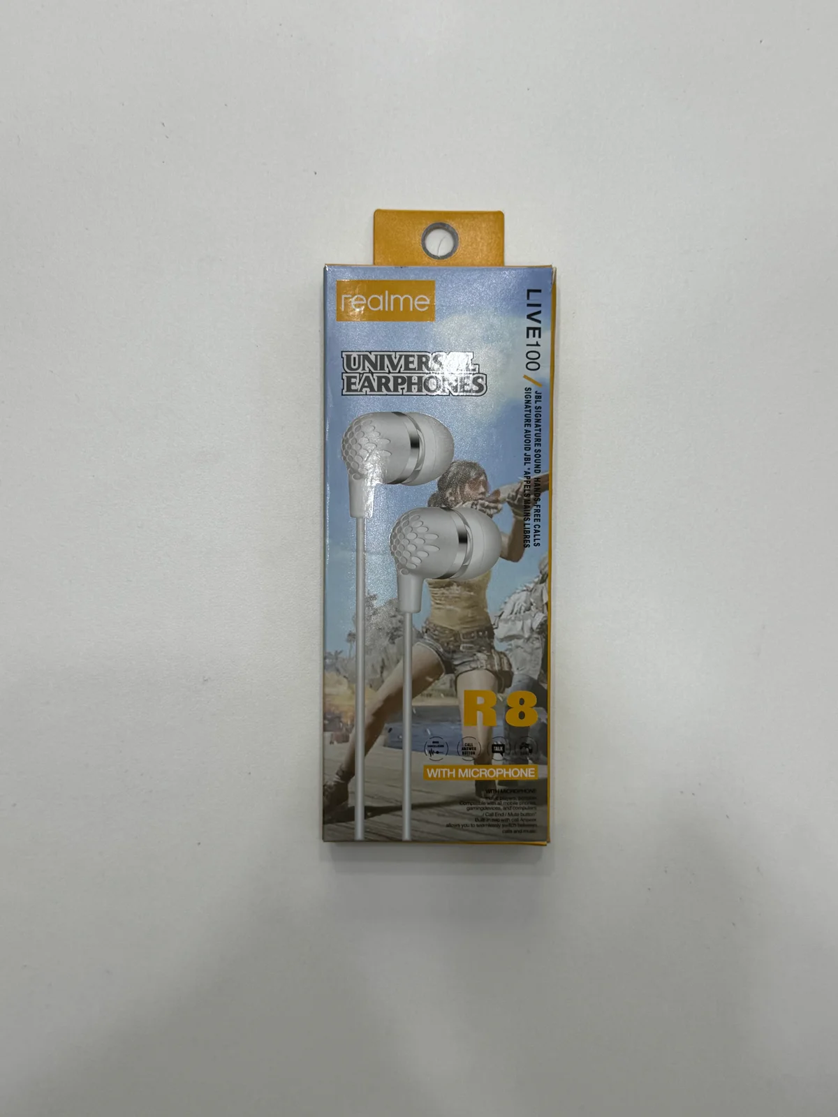 Наушники проводные E8 EARPHONE 1.2м 3.5мм с микрофоном 