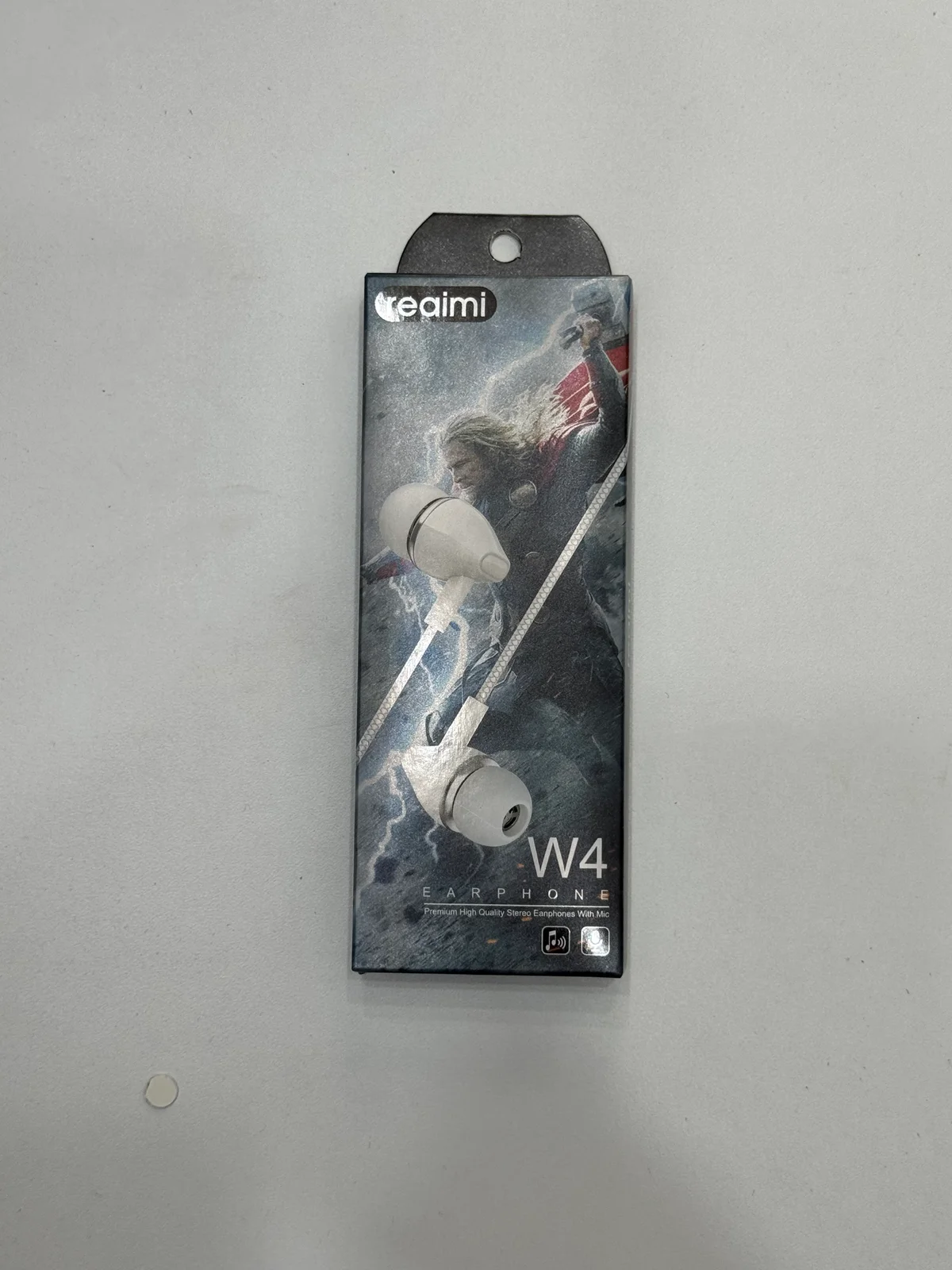 Наушники проводные W4 EARPHONE 1.2м 3.5мм с микрофоном 
