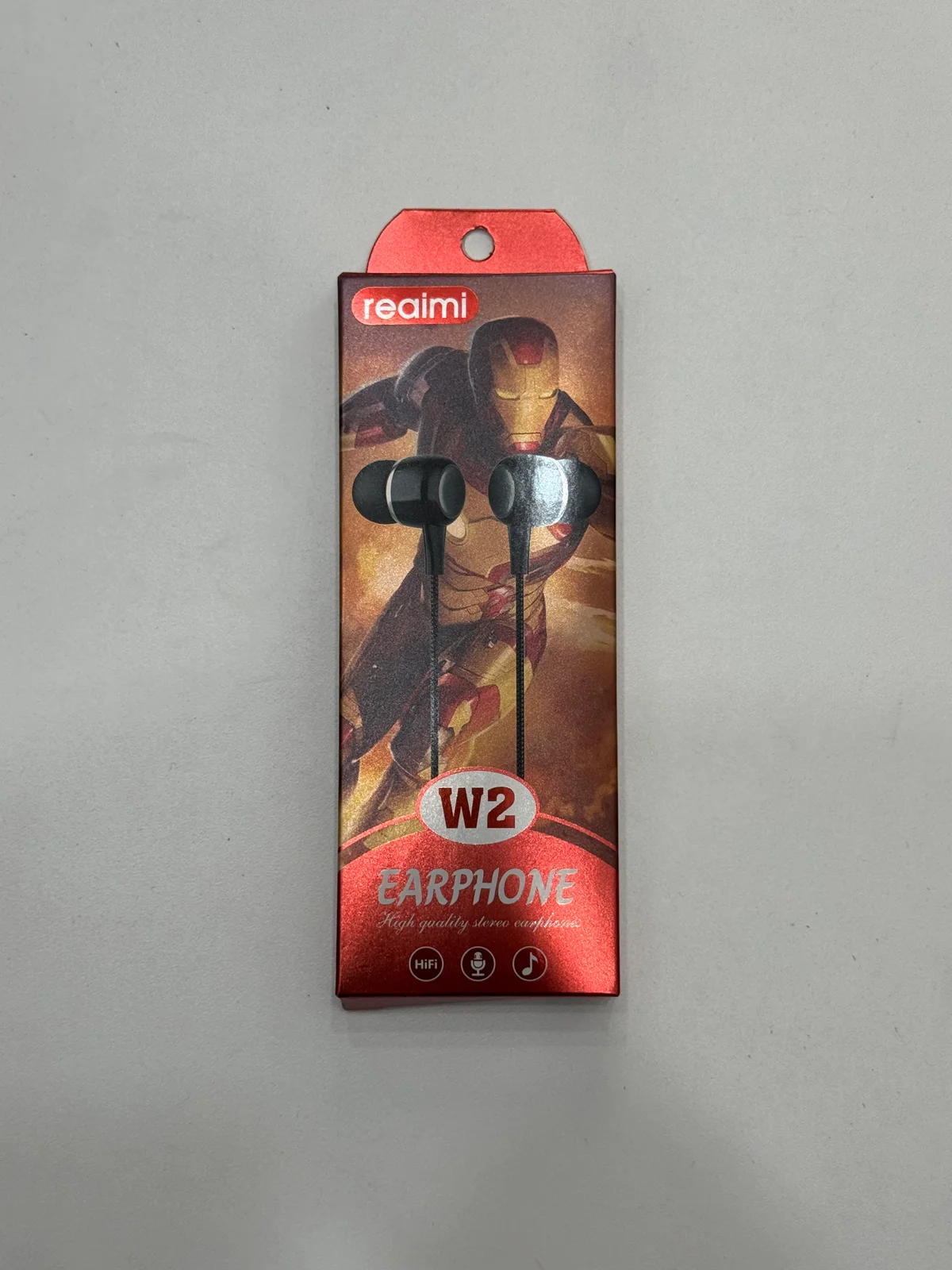 Наушники проводные W2 EARPHONE 1.2м 3.5мм с микрофоном 