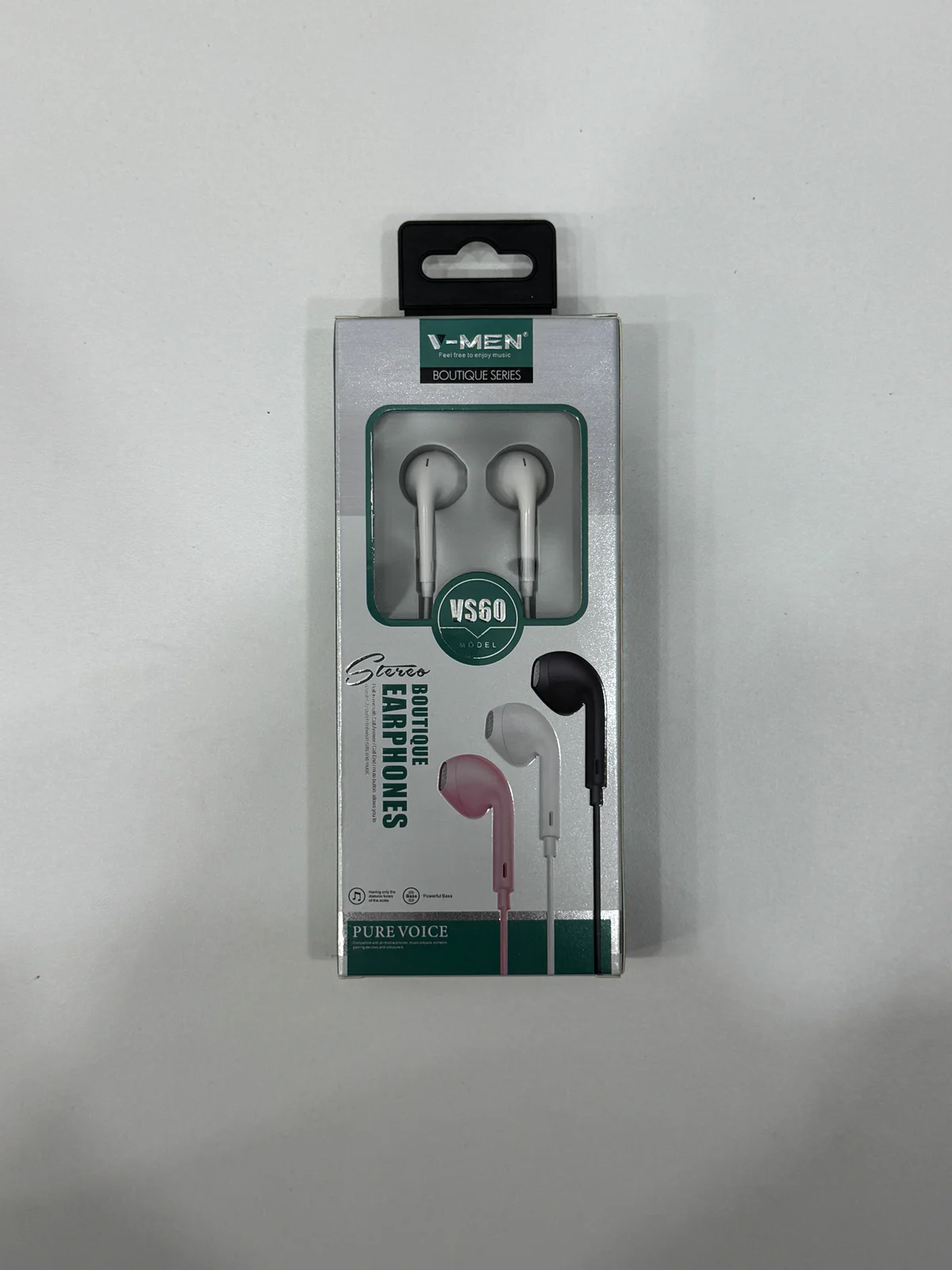Наушники проводные VS60 EARPHONES 1.2м 3.5мм