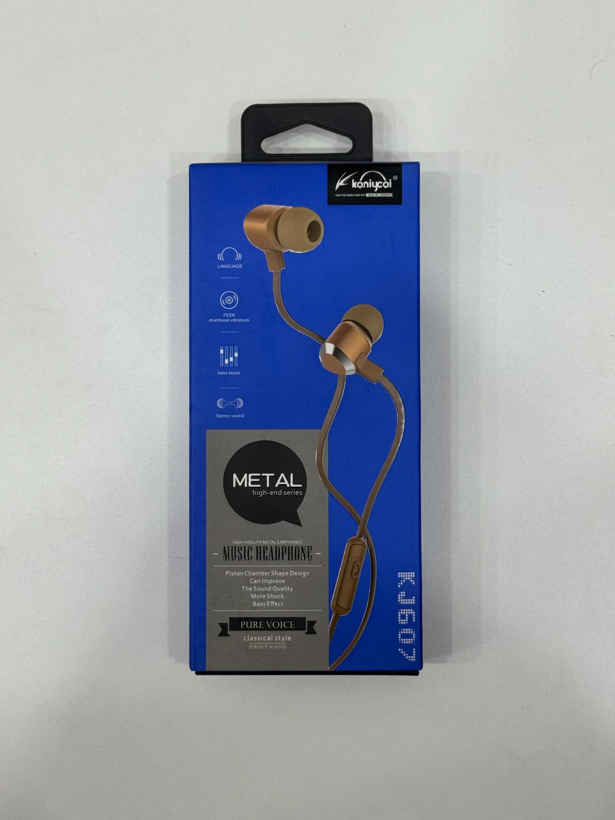 Наушники проводные KJ607 EARPHONES 1.2м 3.5мм