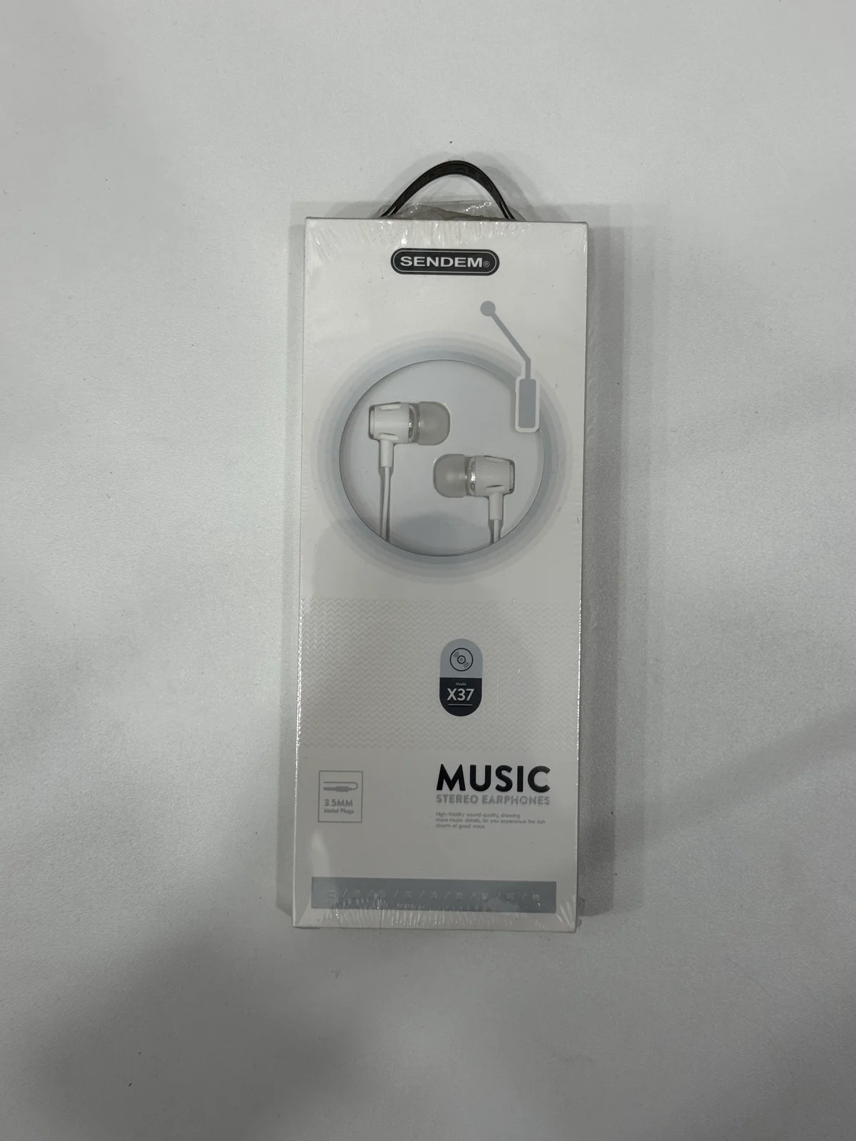 Наушники проводные X37 EARPHONES 1.2м 3.5мм