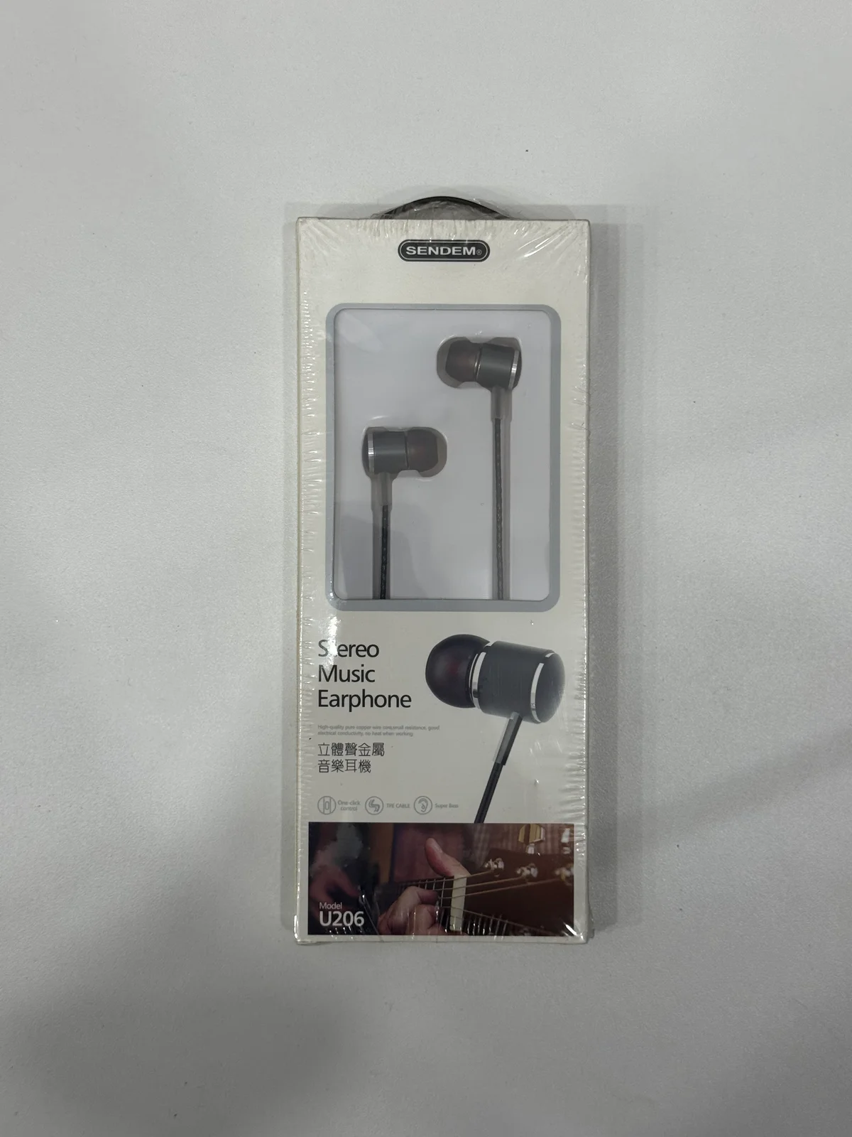 Наушники проводные U206 EARPHONES 1.2м 3.5мм