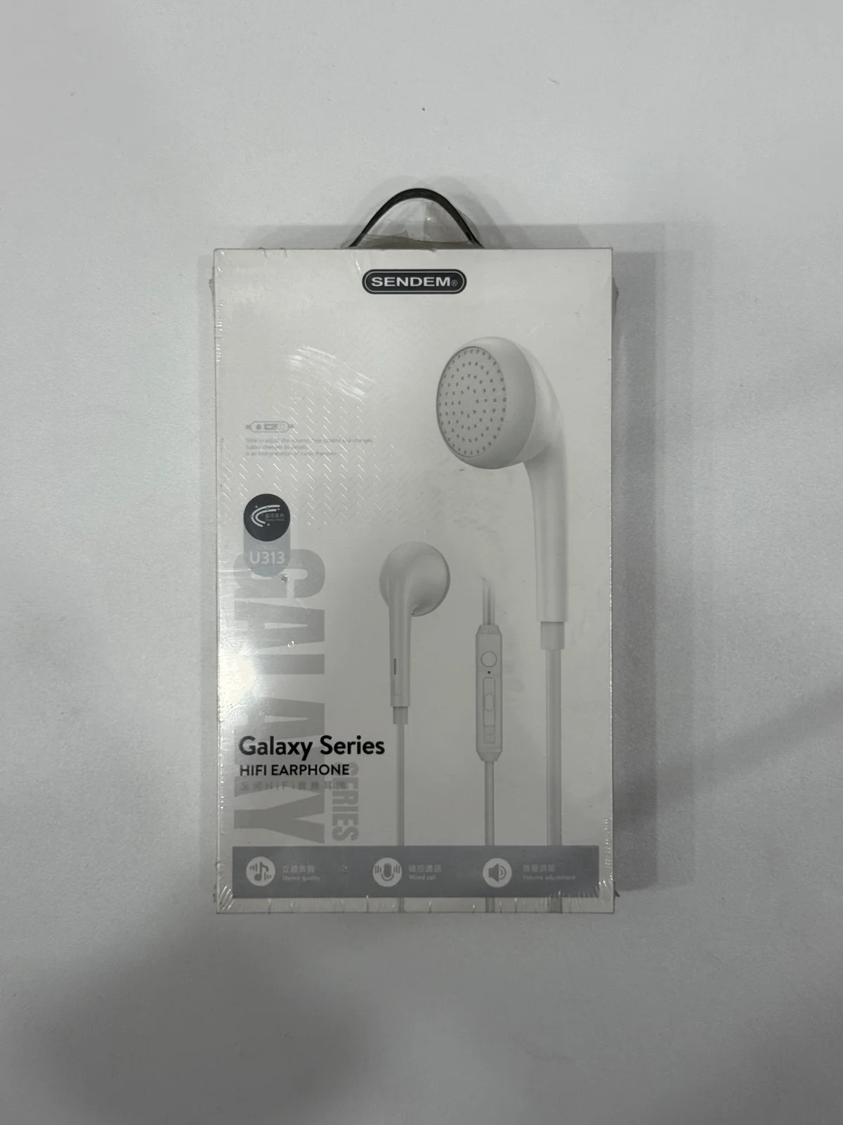 Наушники проводные U313 EARPHONES 1.2м 3.5мм