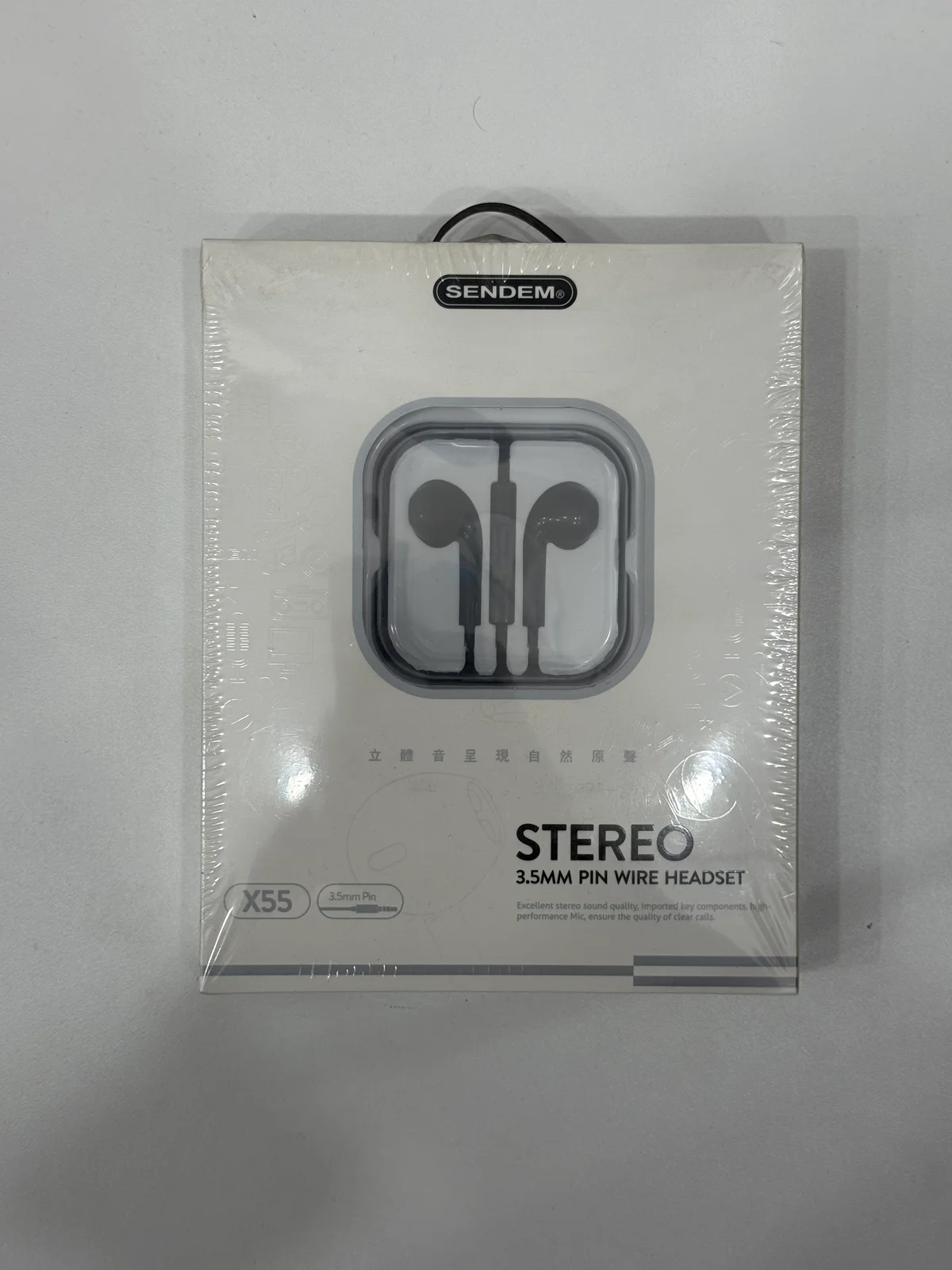 Наушники проводные X55 EARPHONES 1.2м 3.5мм