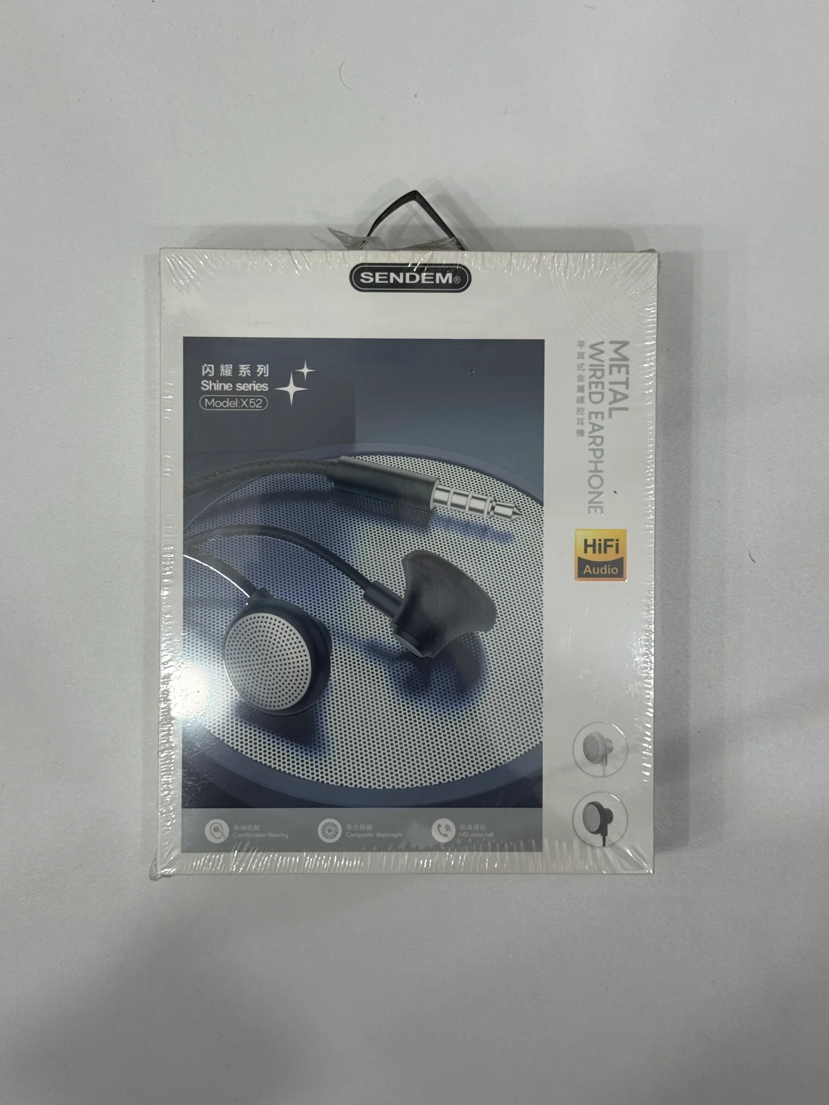 Наушники проводные X52 EARPHONES 1.2м 3.5мм