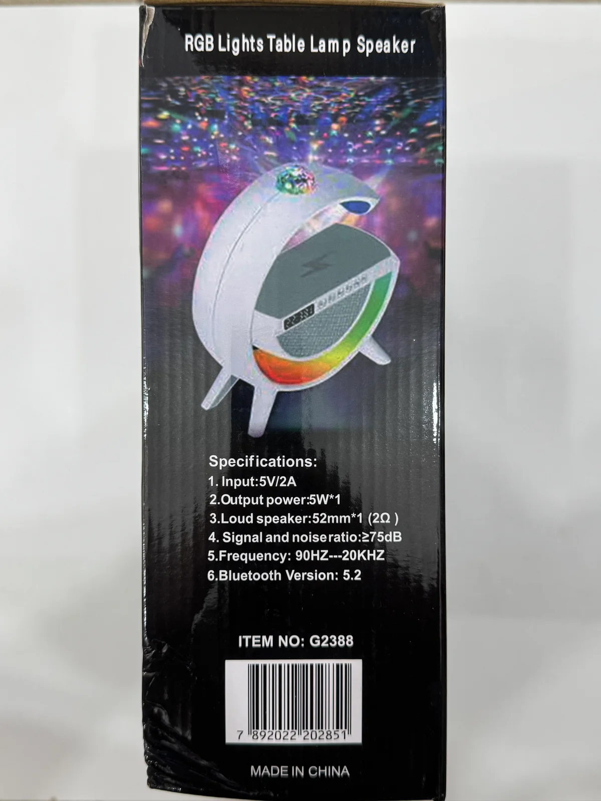 Умная колонка ночник будильник G2388