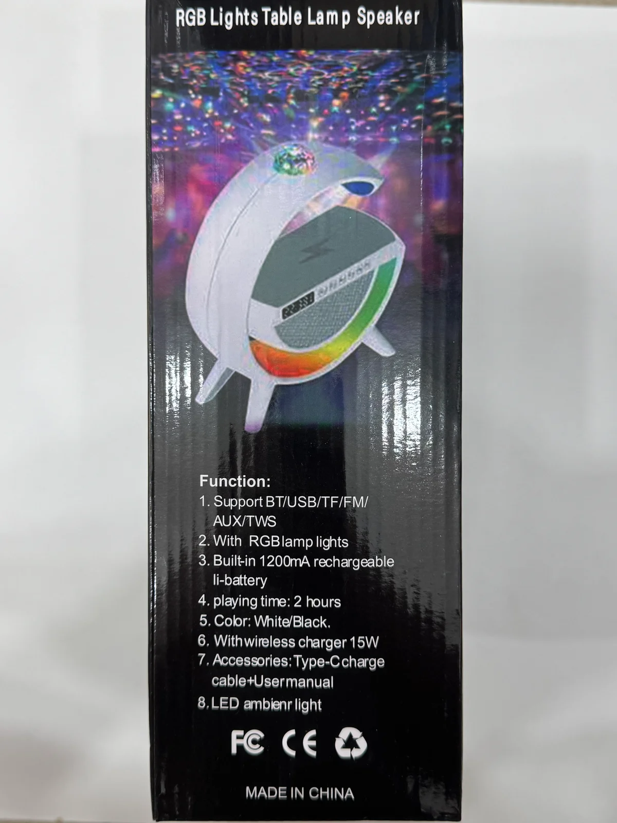Умная колонка ночник будильник G2388