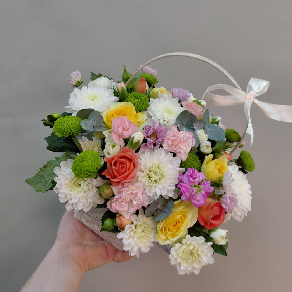 Композиция летняя корзинка