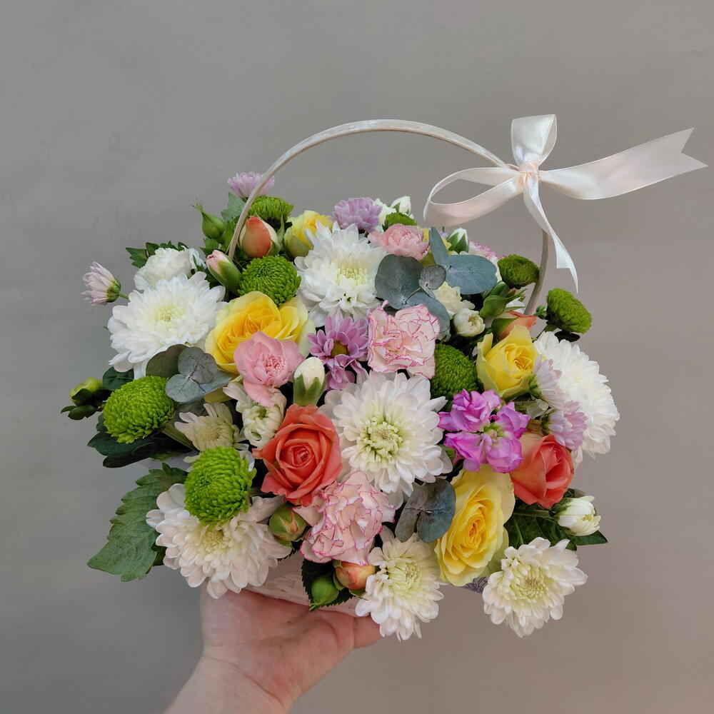 Композиция летняя корзинка