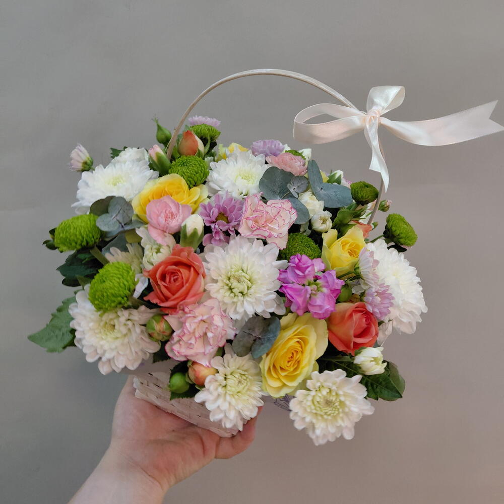 Композиция летняя корзинка