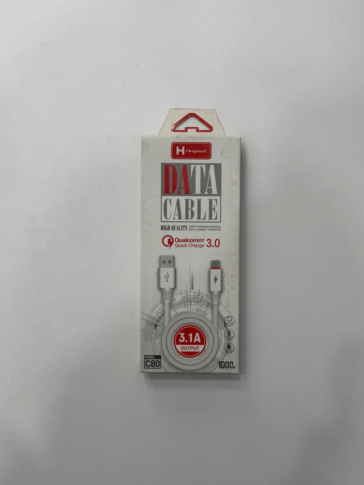 Кабель  С80 USB - IOS, Micro, Type C  1m  3.1A